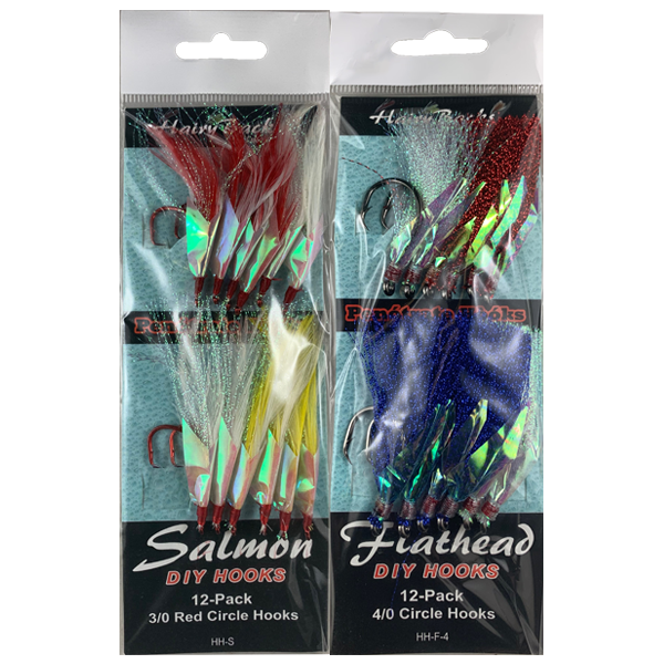 Flathead/Salmon Hairy Hooks