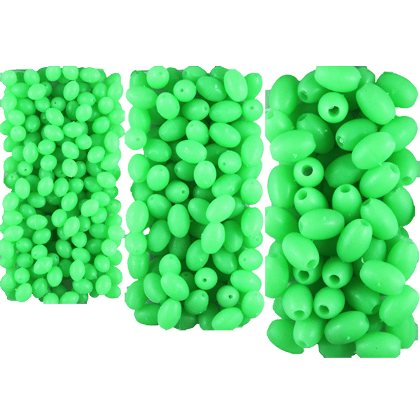 Force Ten Soft Rubber Lumo Beads 20 Pack - Green
