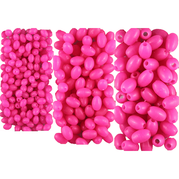 Soft Oval Lumo Beads - Pink