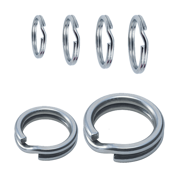 Heavy Duty Split Rings 10Packs Rig Master Tackle