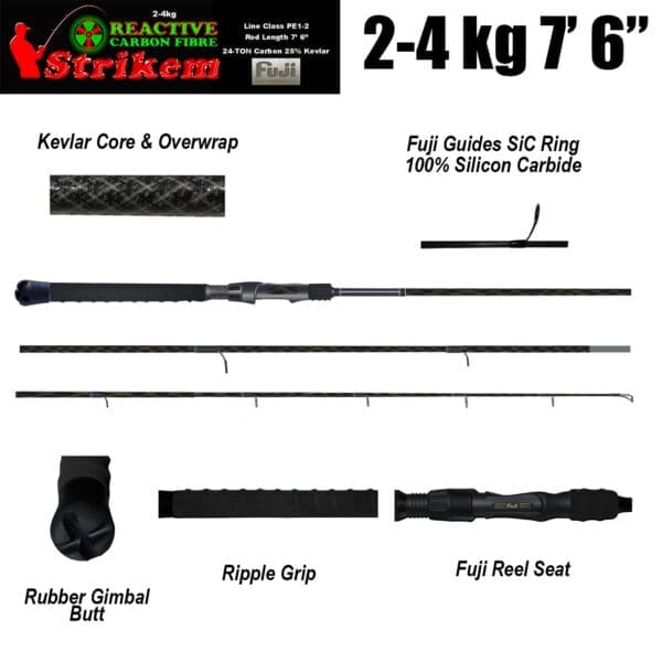 Strikem 2-4kg Fishing Rod