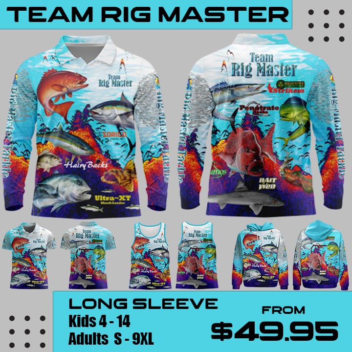 Team Rig Master Fishing Tournament Singlet/Shirt/Hoodie – Rig
